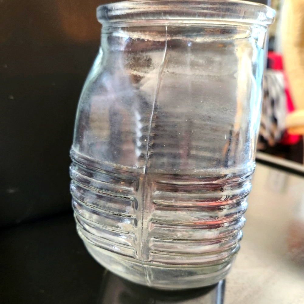 Vintage Clear Glass Vase
